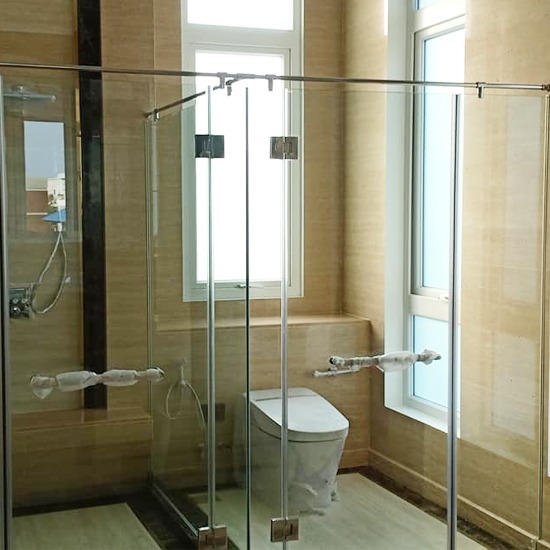 รับติดตั้งกระจกอลูมิเนียม กระจกศรีวิไล - รับเหมากั้นห้องอาบน้ำกระจกเทมเปอร์
